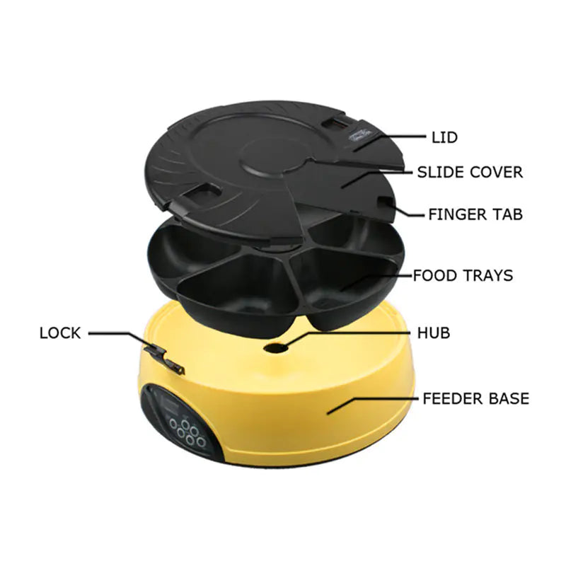 Automatic Pet Feeder with Dual Bowls - Smart Feeding Station