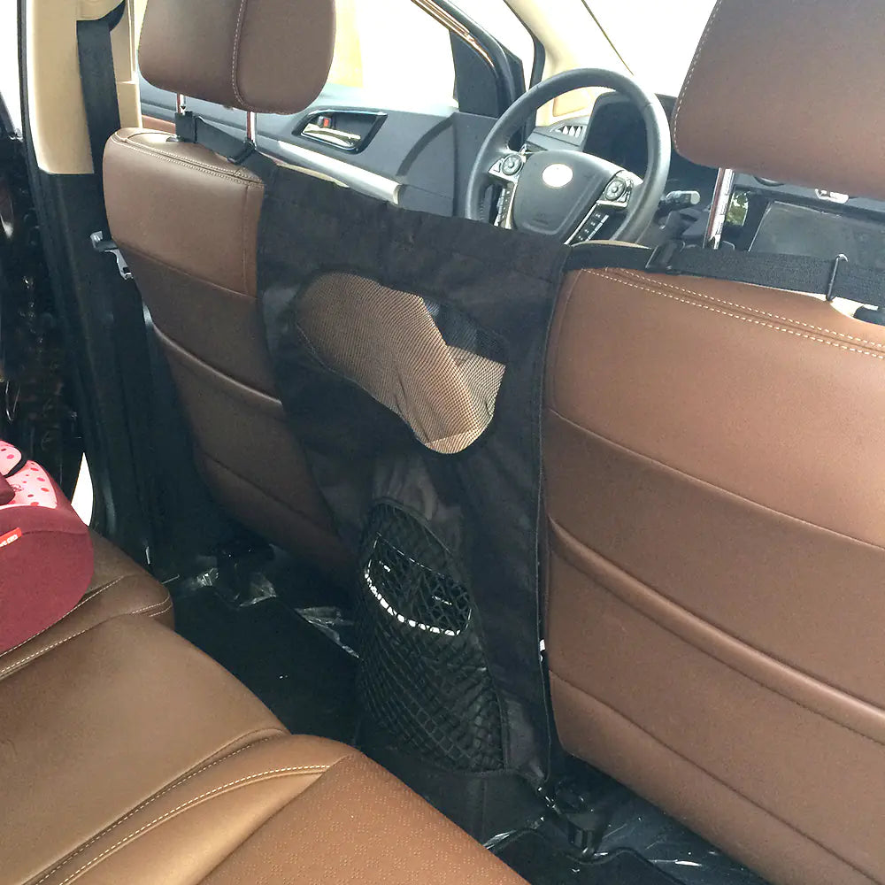 Car Rear Seat Pet Barrier - Safety Guard for Dogs