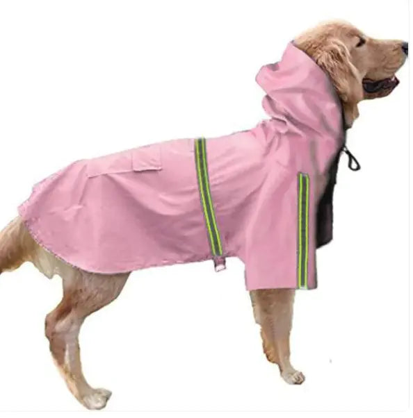 Waterproof Dog Rain Coat - All-Weather Pet Jacket with Hood