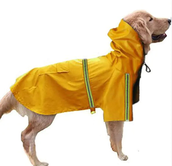 Waterproof Dog Rain Coat - All-Weather Pet Jacket with Hood