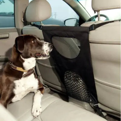 Car Rear Seat Pet Barrier - Safety Guard for Dogs