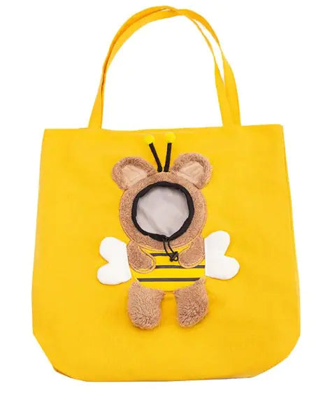 Little Bee Design Pet Carrier - Portable Travel Bag for Small Pets