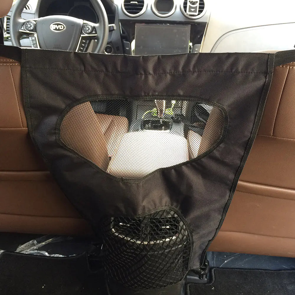 Car Rear Seat Pet Barrier - Safety Guard for Dogs