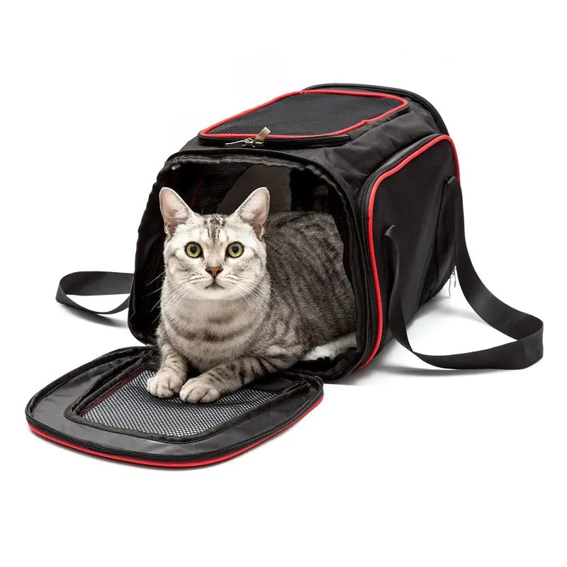 Portable Pet Carrier Bag - Shoulder & Handheld Travel Bag