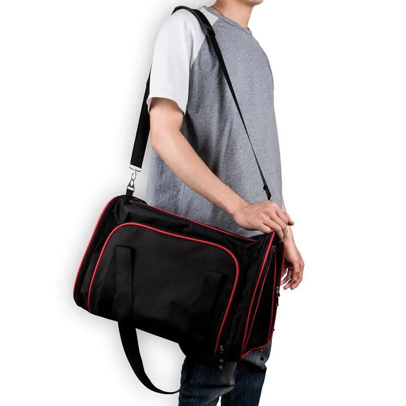 Portable Pet Carrier Bag - Shoulder & Handheld Travel Bag